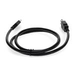 Picture of 6ft USB A 3.0 Male to USB A 3.0 Female Black Extension Cable