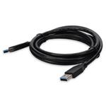 Picture of 6ft USB A 3.0 Male to Male Black Cable