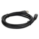 Picture of 10ft USB A 3.0 Male to USB B 3.0 Male Black Cable