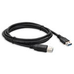 Picture of 10ft USB A 3.0 Male to USB B 3.0 Male Black Cable