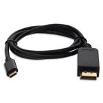 Picture of 10ft USB C 3.1 Male to DisplayPort Male Black Cable