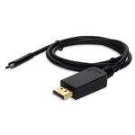 Picture of 3ft USB C 3.1 Male to DisplayPort Male Black Cable