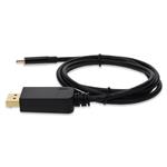 Picture of 3ft USB C 3.1 Male to DisplayPort Male Black Cable
