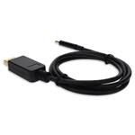 Picture of 3ft USB C 3.1 Male to DisplayPort Male Black Cable