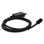 Picture of 3ft USB C 3.1 Male to DisplayPort Male Black Cable