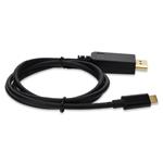 Picture of 3ft USB C 3.1 Male to DisplayPort Male Black Cable