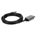 Picture of 6ft USB-C Male to DisplayPort Male Adapter Cable with Aluminum Housing
