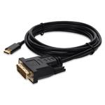Picture of 6ft USB-C 3.1 to DVI-D Dual Link (24+1 pin) Male to Male Black Cable