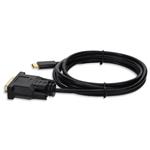 Picture of 6ft USB-C 3.1 to DVI-D Dual Link (24+1 pin) Male to Male Black Cable