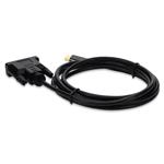 Picture of 6ft USB-C 3.1 to DVI-D Dual Link (24+1 pin) Male to Male Black Cable