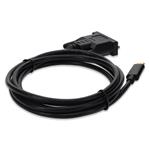 Picture of 6ft USB-C 3.1 to DVI-D Dual Link (24+1 pin) Male to Male Black Cable