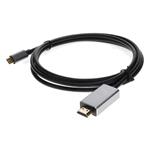 Picture of USB-C Male to HDMI (4K) Male Adapter with Aluminum Housing
