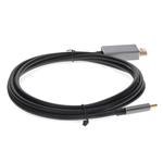 Picture of USB-C Male to HDMI (4K) Male Adapter with Aluminum Housing