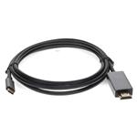Picture of USB-C Male to HDMI (4K) Male Adapter with Aluminum Housing