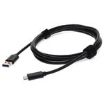 Picture of 6ft USB C 3.1 Male to USB A 3.0 Male Black Adapter Cable