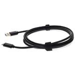 Picture of 6ft USB C 3.1 Male to USB A 3.0 Male Black Adapter Cable