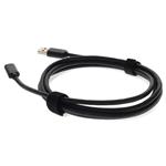 Picture of 6ft USB C 3.1 Male to USB A 3.0 Male Black Adapter Cable