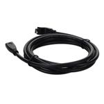 Picture of 6ft USB C 3.1 Male to USB C 3.1 Male Right Angled Black Cable
