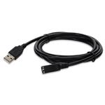 Picture of 15ft USB A 2.0 Male to Female Black Cable