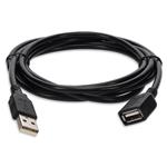 Picture of 15ft USB A 2.0 Male to Female Black Cable
