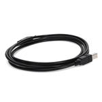 Picture of 5-Pack of 10ft USB A 2.0 Male to USB B 2.0 Male Black Cables