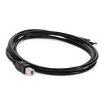 Picture of 5-Pack of 10ft USB A 2.0 Male to USB B 2.0 Male Black Cables