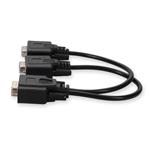 Picture of VGA Male to 2xVGA Female Black Adapter For Resolution Up to 1920x1200 (WUXGA)
