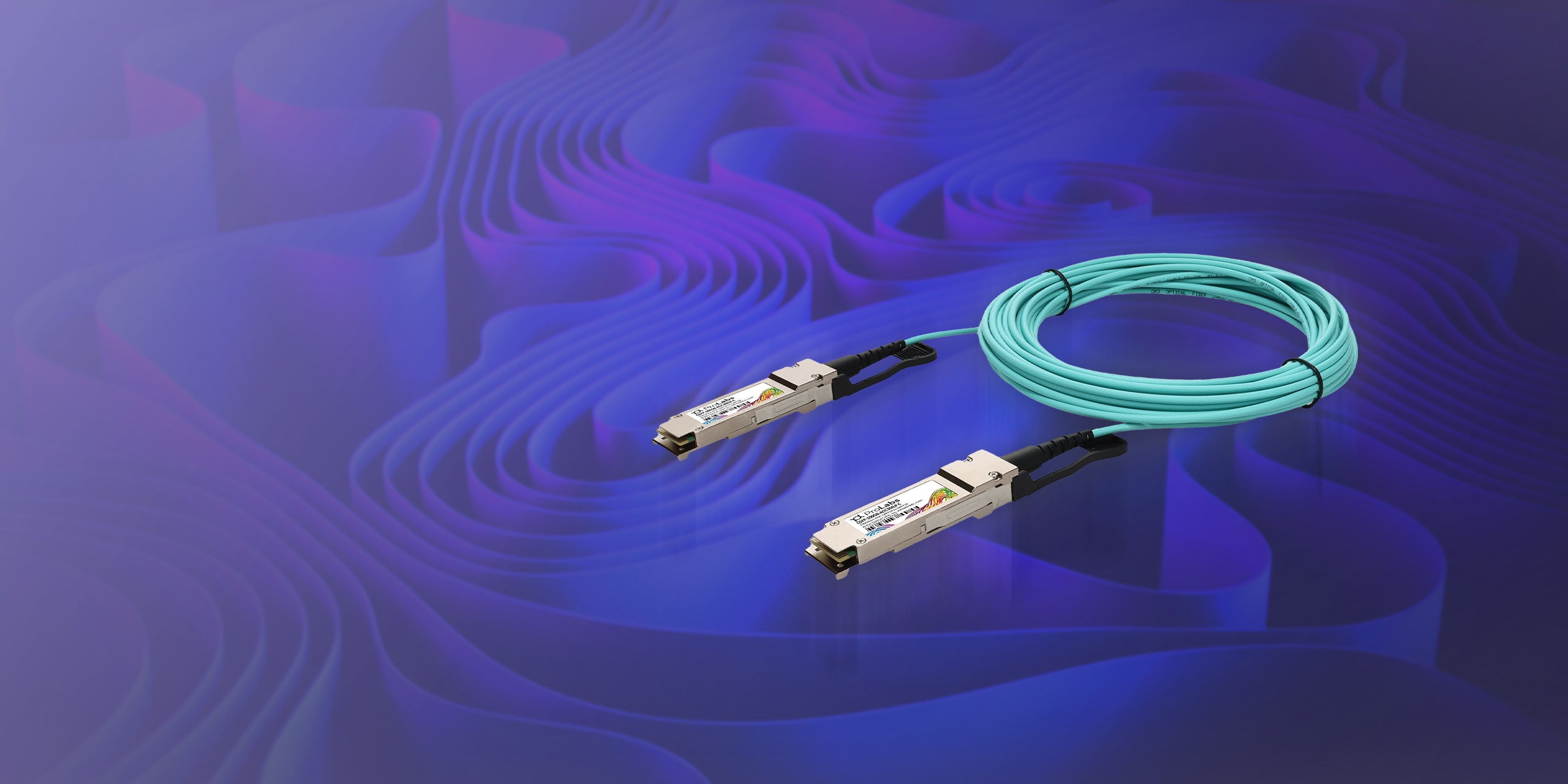 Picture for blogpost Lowest Power-Consuming AOCs from ProLabs: QSFP28 100G and QSFP-DD 400G