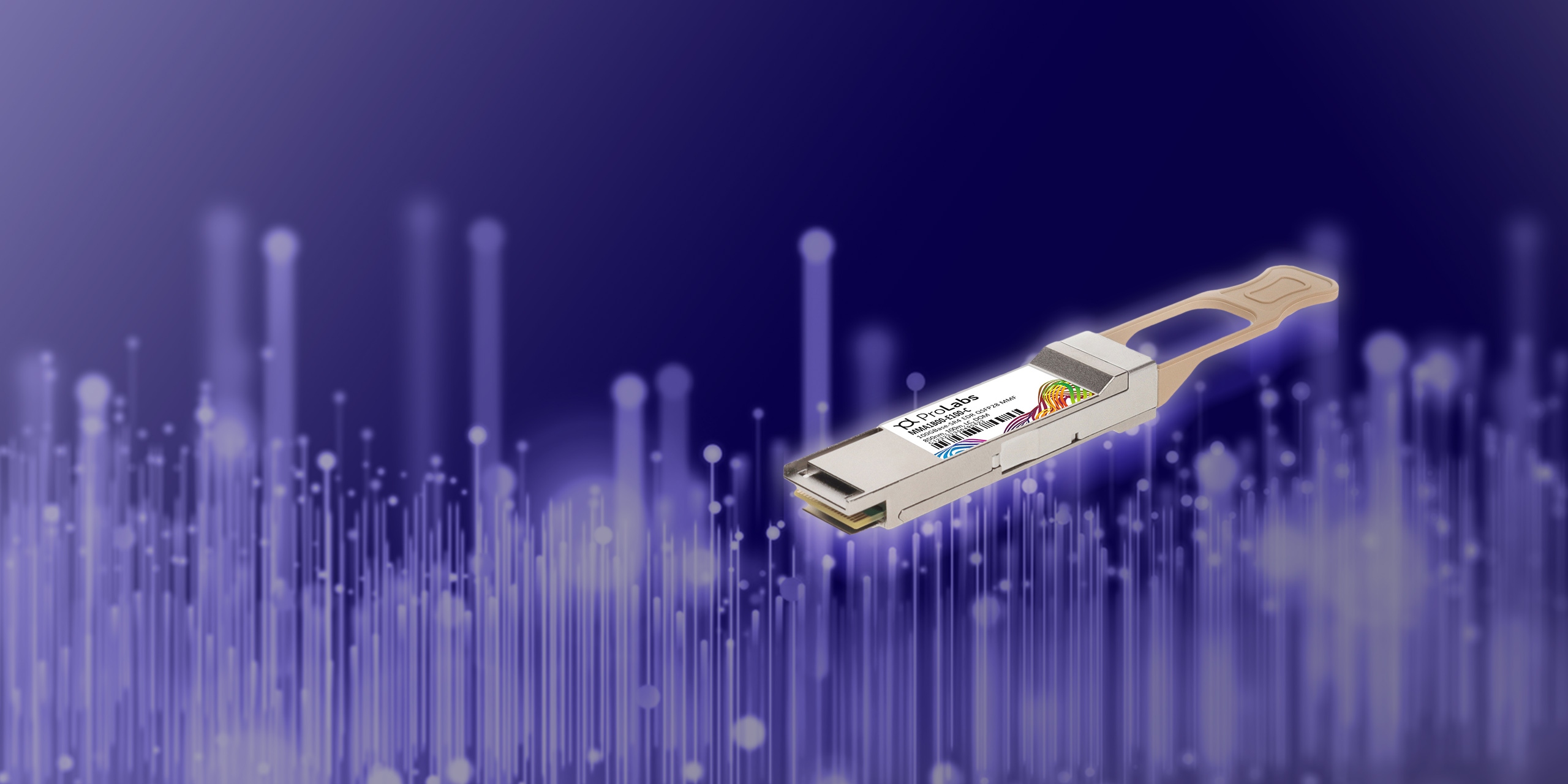 100G QSFP28 EDR transceivers reduce latency with InfiniBand